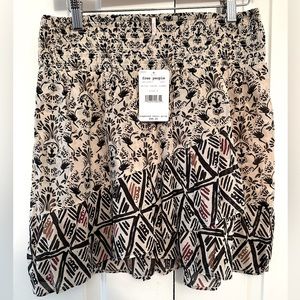 Free People White Sands Combo Skirt